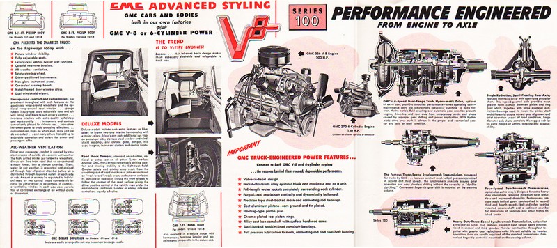 1958 GMC 100-8 Truck Brochure Page 1